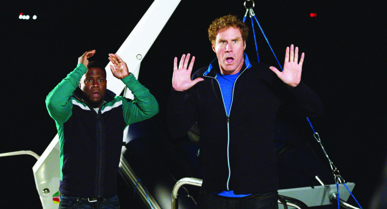 (l-r) Kevin Hart as Darnell and Will Ferrell as James in Warner Bros. Pictures' comedy "GET HARD," a Warner Bros. Pictures release.