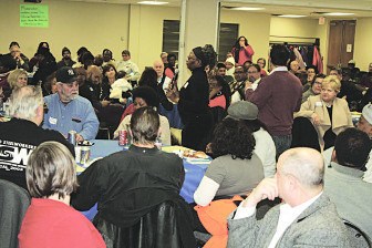 Attendees of the February 11 AFLCIO Town Hall Dinner