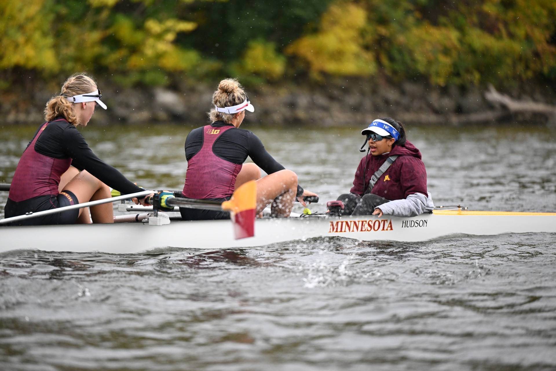 Coxswain Radhika Ajmera and Misha Shah at Minnesota rowing team ...