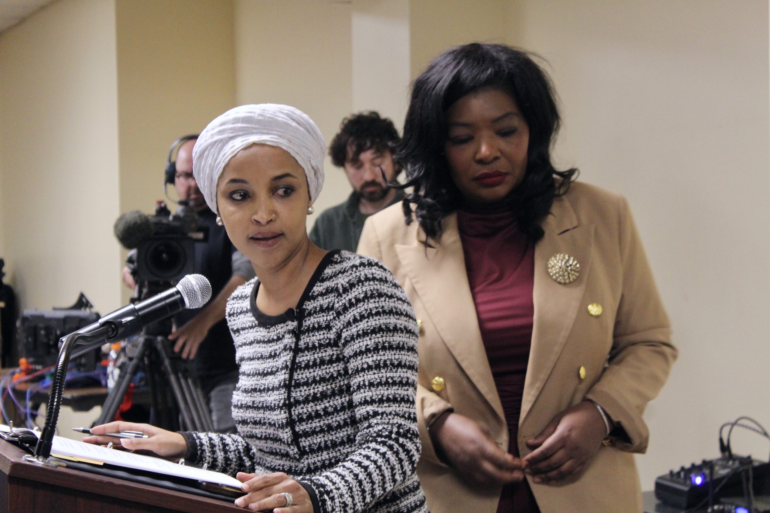 Representative Ilhan Omar assaulted with syringe during North Minneapolis town hall