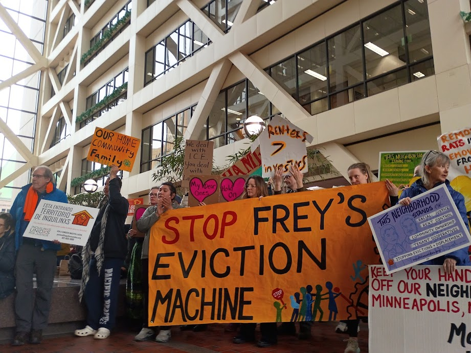 Renters rally after Frey vetoes Minneapolis eviction notice extension