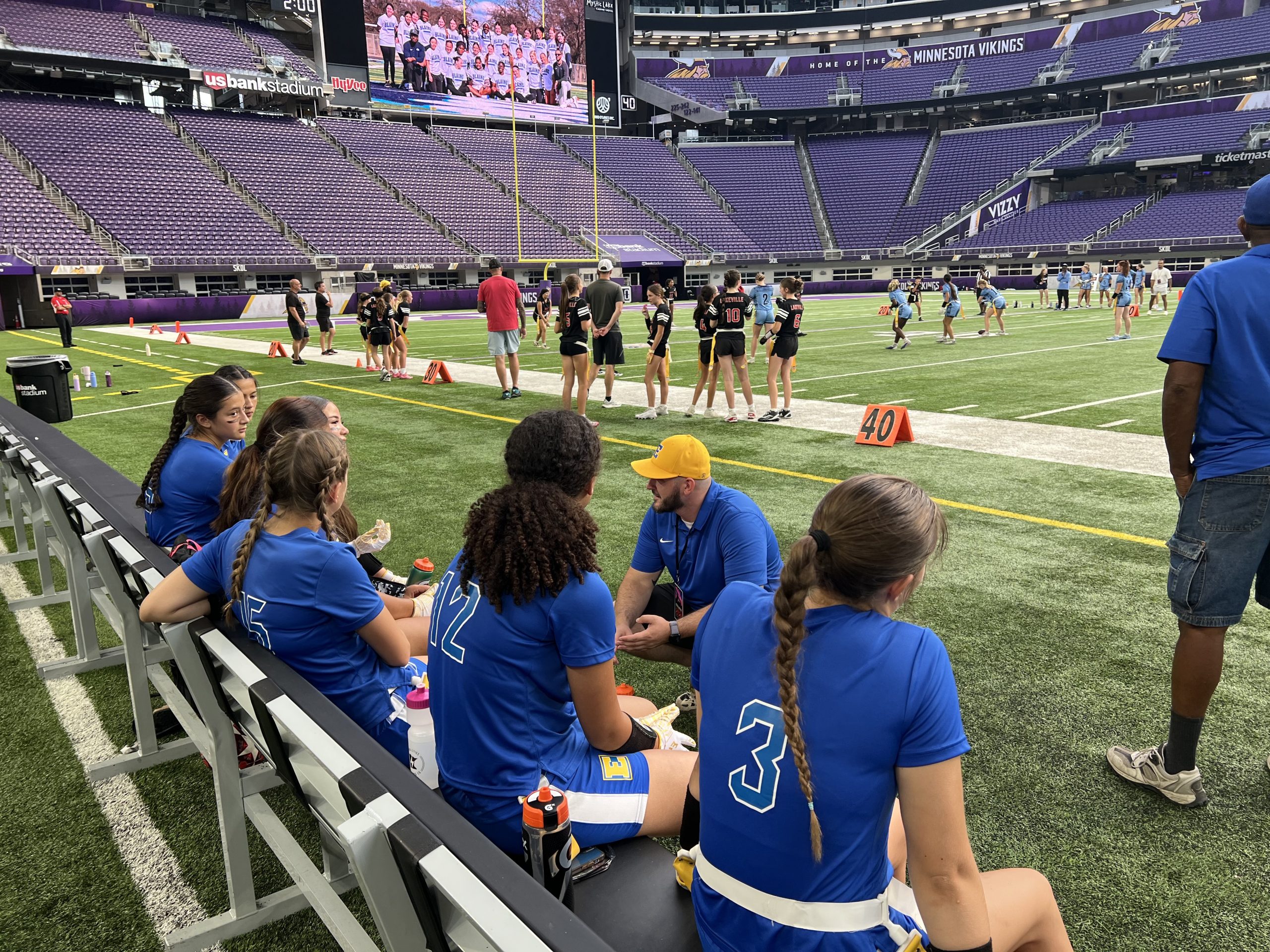 Girls flag football takes the field at U.S. Bank Stadium as sport grows across Minnesota