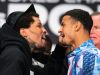WBA 135-pound champion Gervonta Davis (left) pursues his third knockout in as many title defenses at Barclays Center in Brooklyn in Saturday's clash of unbeatens with Rolando Romero (right). (Stephanie Trapp/TGB Promotions)